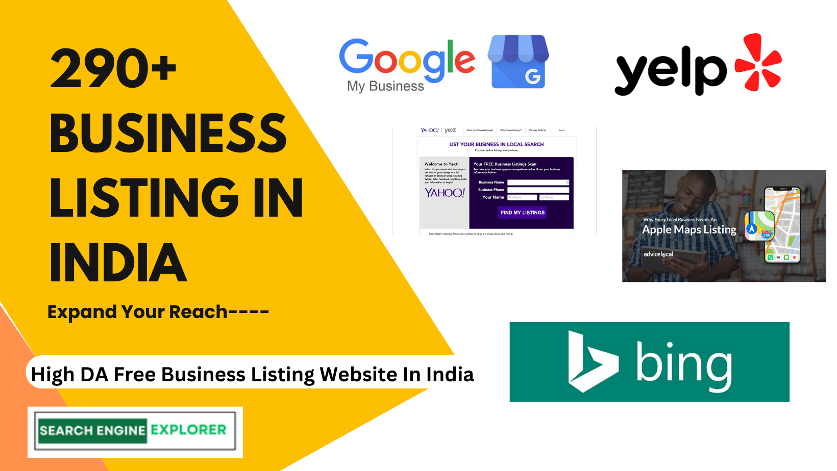 290+ Business Listing In India - Search Engine Explorer